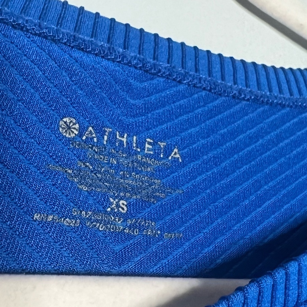 Athleta Flurry Base Layer Top Commodore Blue Size… - image 6